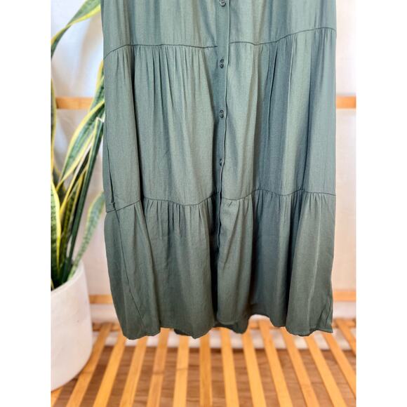 Trixxi Olive Tiered Easy Dress - Picture 5 of 8